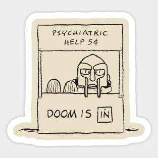 Doom Is In Sticker